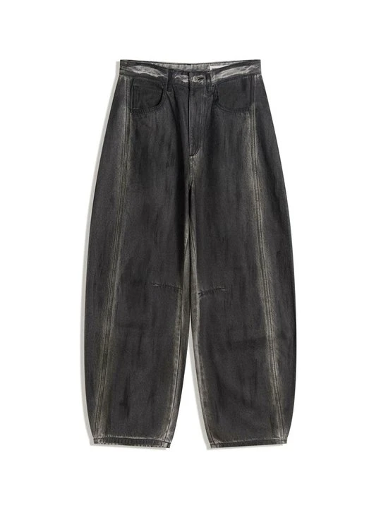 Zdjęcie produktu Jeansy Relaxed Fit Bershka czarny