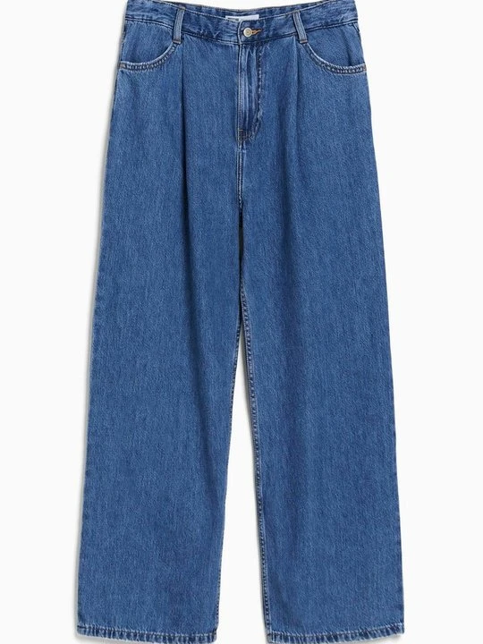 Zdjęcie produktu Jeansy Relaxed Fit Bershka granatowy