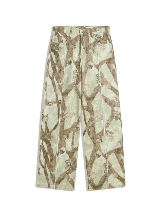 Zdjęcie produktu Jeansy Relaxed Fit Bershka zielony