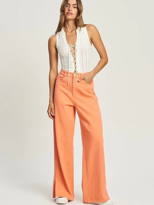 Zdjęcie produktu Jeansy Relaxed Fit CALLI pomarańczowy