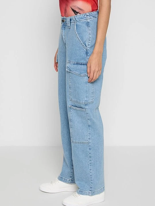 Zdjęcie produktu Jeansy Relaxed Fit Desigual rinsed denim