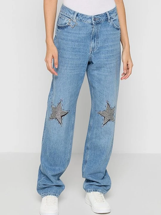 Zdjęcie produktu Jeansy Relaxed Fit Desigual niebieski