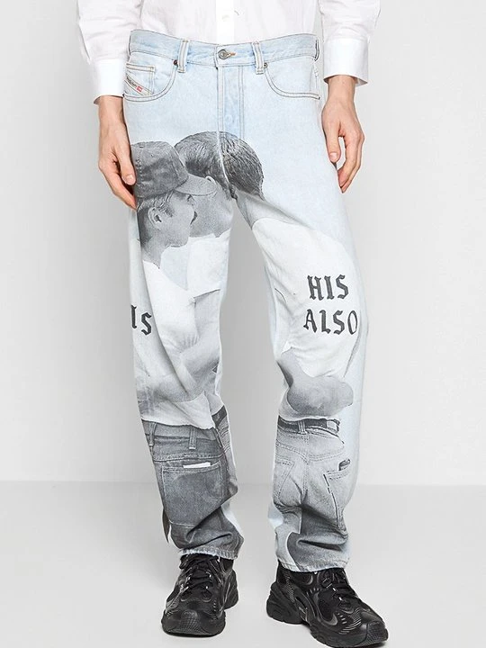 Zdjęcie produktu Jeansy Relaxed Fit Diesel jasnoniebieski