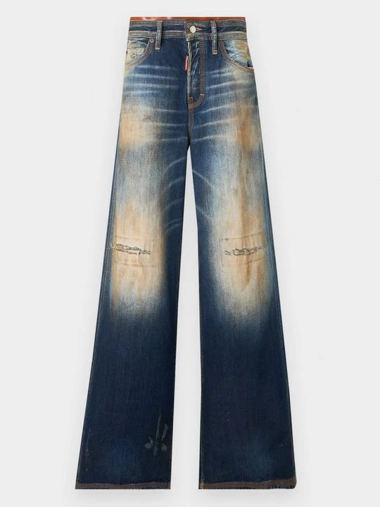 Zdjęcie produktu Jeansy Relaxed Fit Dsquared2 ciemnoniebieski