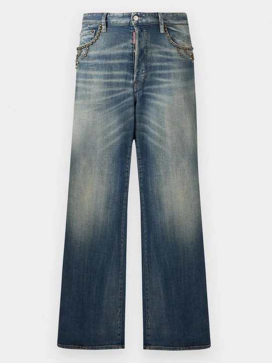 Zdjęcie produktu Jeansy Relaxed Fit Dsquared2 niebieski denim