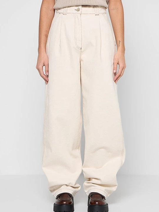 Zdjęcie produktu Jeansy Relaxed Fit Emporio Armani mleczny