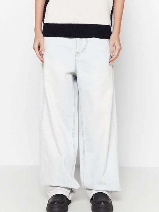 Zdjęcie produktu Jeansy Relaxed Fit Eytys biały