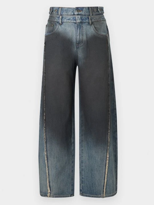 Zdjęcie produktu Jeansy Relaxed Fit Feng Chen Wang czarny