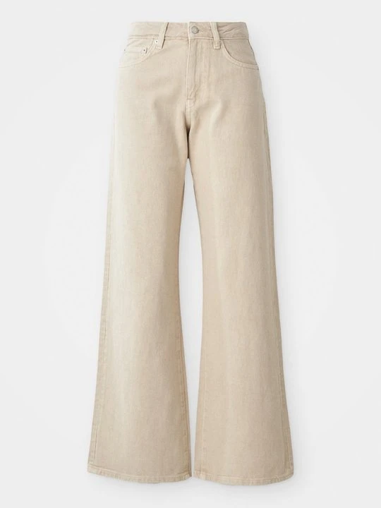 Zdjęcie produktu Jeansy Relaxed Fit Gina Tricot jasnożółty
