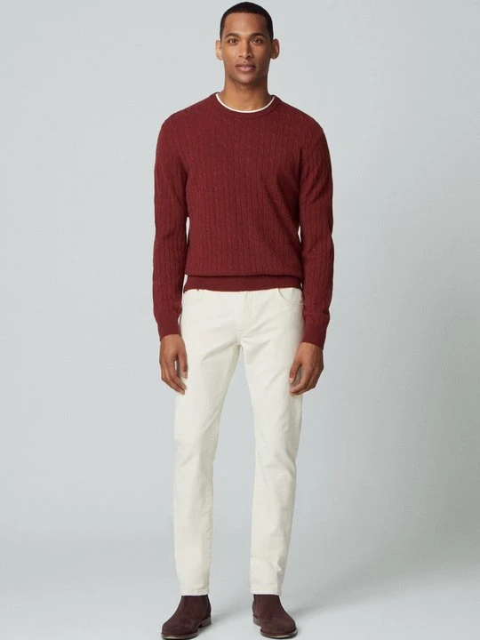 Zdjęcie produktu Jeansy Relaxed Fit Hackett London mleczny