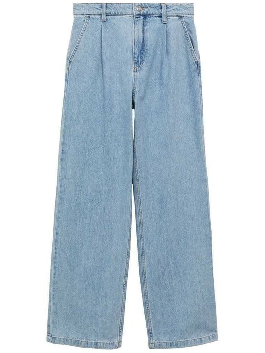 Zdjęcie produktu Jeansy Relaxed Fit Mango niebieski
