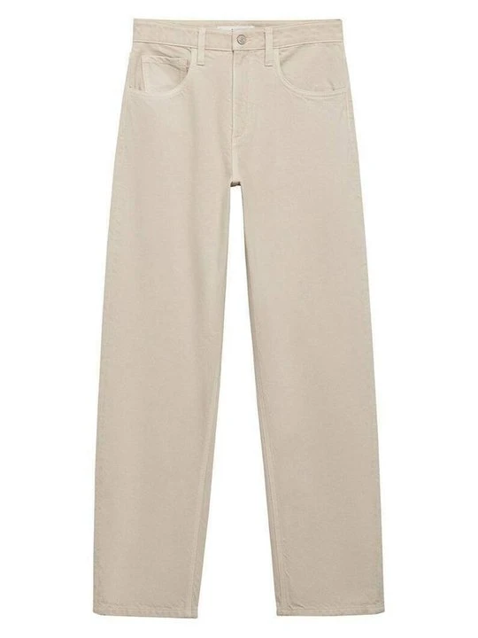 Zdjęcie produktu Jeansy Relaxed Fit Mango piaskowy