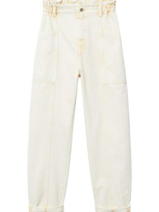 Zdjęcie produktu Jeansy Relaxed Fit Mango jasnożółty