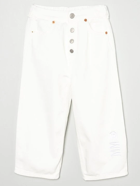 Zdjęcie produktu Jeansy Relaxed Fit MM6 Maison Margiela mleczny