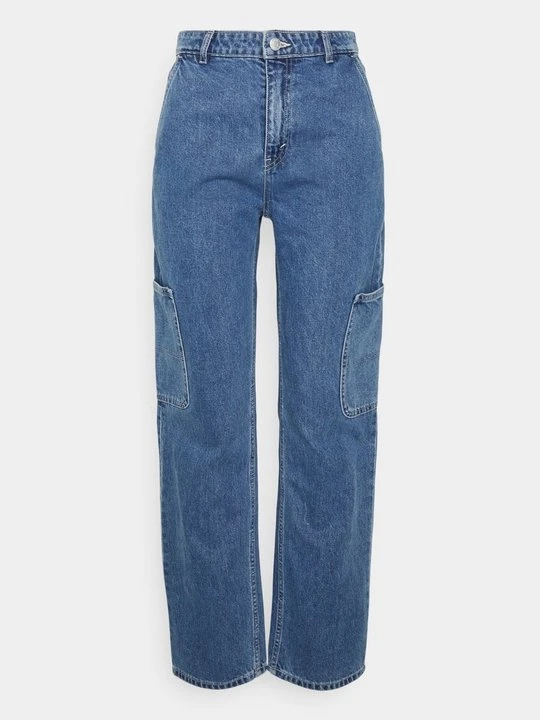 Zdjęcie produktu Jeansy Relaxed Fit Monki niebieski denim