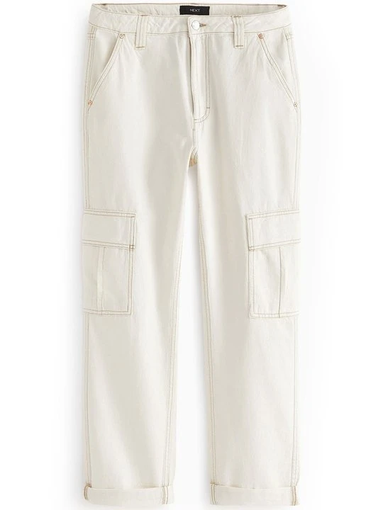 Zdjęcie produktu Jeansy Relaxed Fit Next biały
