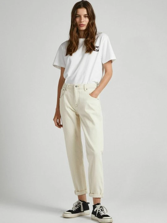 Zdjęcie produktu Jeansy Relaxed Fit Pepe Jeans mleczny