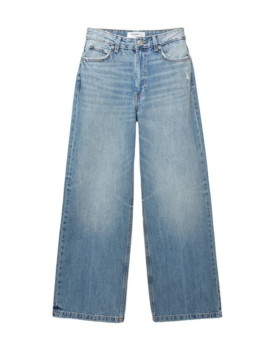 Zdjęcie produktu Jeansy Relaxed Fit PULL&BEAR niebieski denim