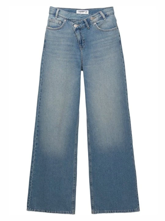 Zdjęcie produktu Jeansy Relaxed Fit PULL&BEAR niebieski denim