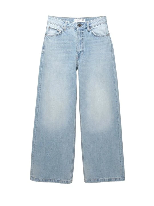 Zdjęcie produktu Jeansy Relaxed Fit PULL&BEAR jasnoniebieski denim