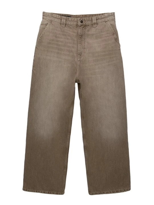 Zdjęcie produktu Jeansy Relaxed Fit PULL&BEAR brązowy