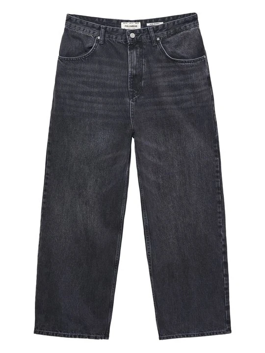 Zdjęcie produktu Jeansy Relaxed Fit PULL&BEAR czarny