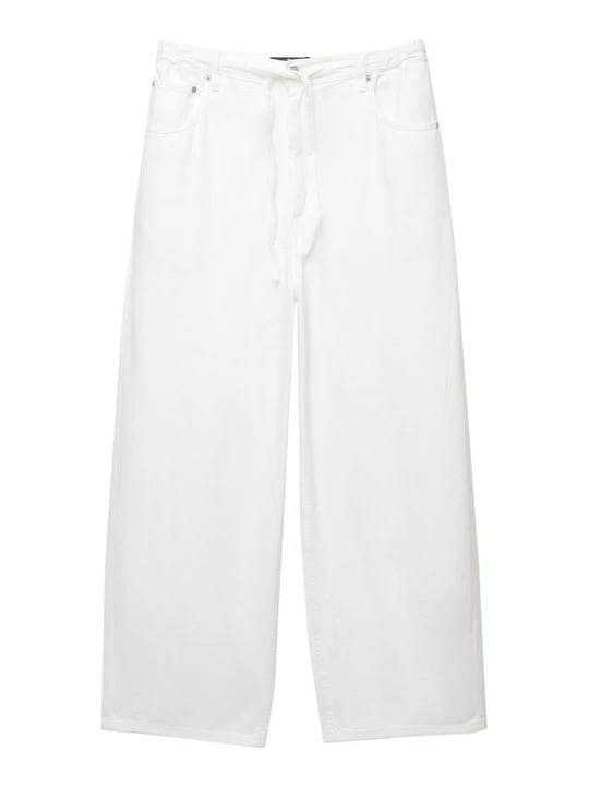 Zdjęcie produktu Jeansy Relaxed Fit PULL&BEAR biały