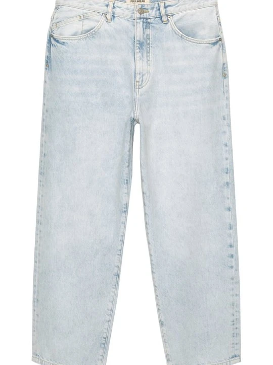Zdjęcie produktu Jeansy Relaxed Fit PULL&BEAR jasnoniebieski denim