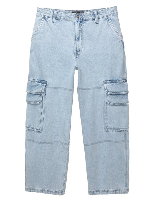 Zdjęcie produktu Jeansy Relaxed Fit PULL&BEAR jasnoniebieski denim