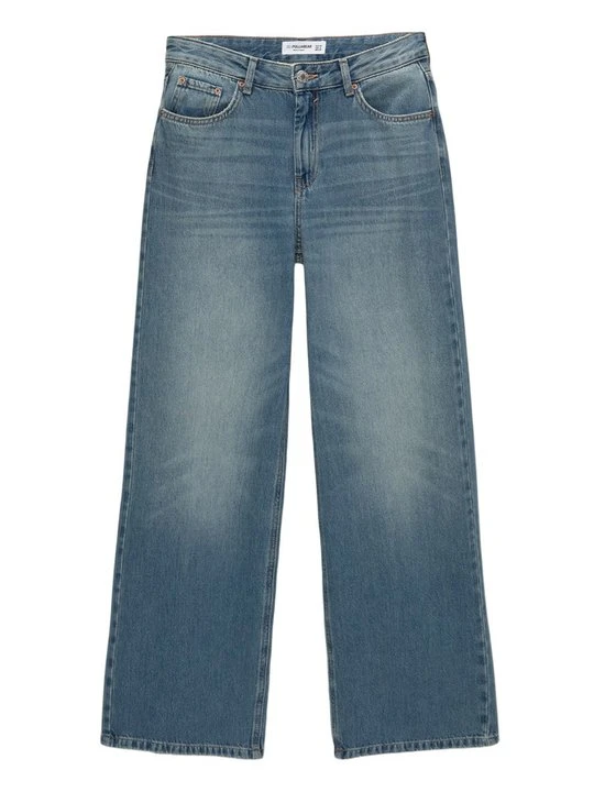 Zdjęcie produktu Jeansy Relaxed Fit PULL&BEAR niebieski denim