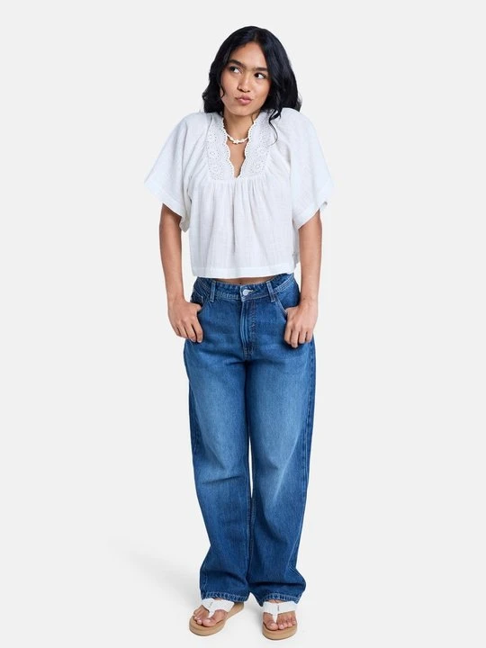 Zdjęcie produktu Jeansy Relaxed Fit Roxy niebieski