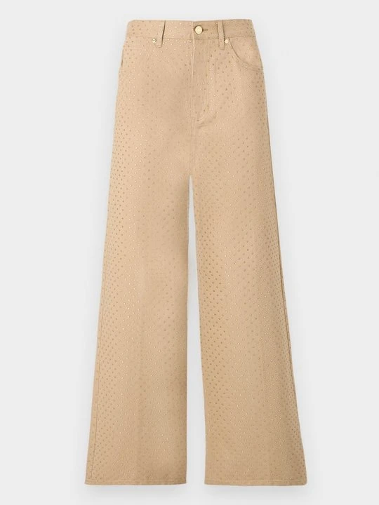 Zdjęcie produktu Jeansy Relaxed Fit Sandro beżowy