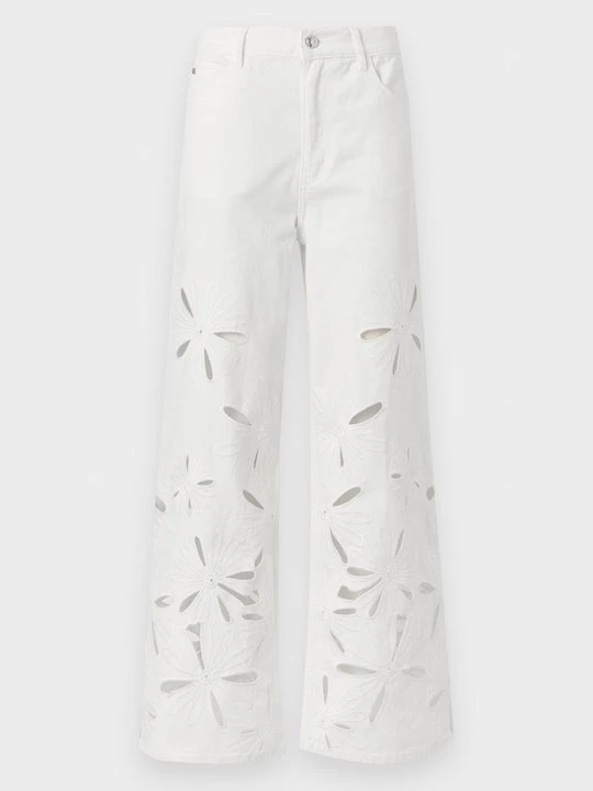 Zdjęcie produktu Jeansy Relaxed Fit Sandro biały