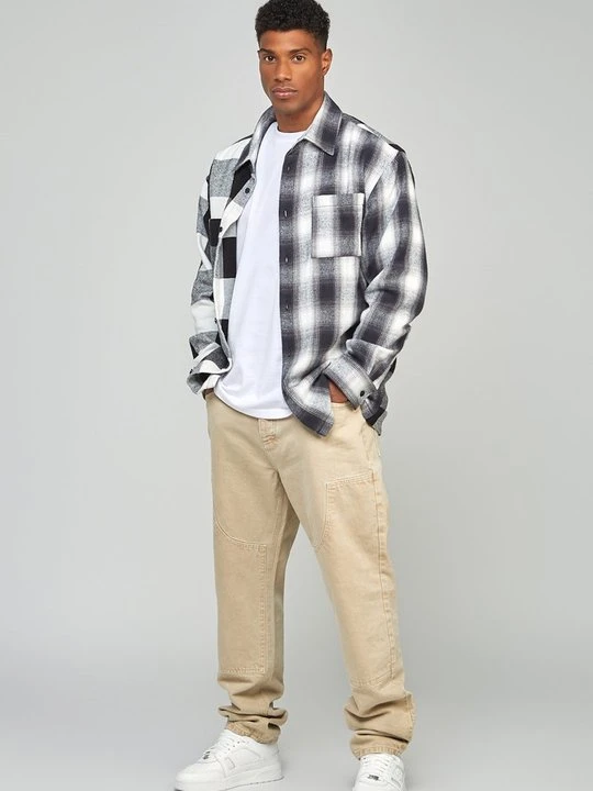 Zdjęcie produktu Jeansy Relaxed Fit SikSilk beżowy
