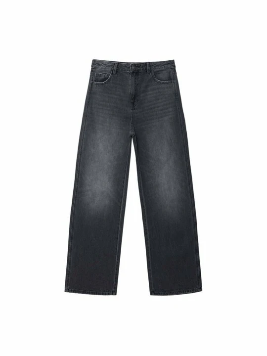 Zdjęcie produktu Jeansy Relaxed Fit Stradivarius ciemnoszary