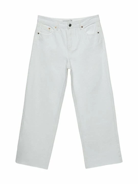 Zdjęcie produktu Jeansy Relaxed Fit Stradivarius biały
