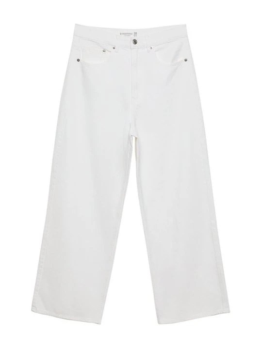 Zdjęcie produktu Jeansy Relaxed Fit Stradivarius biały