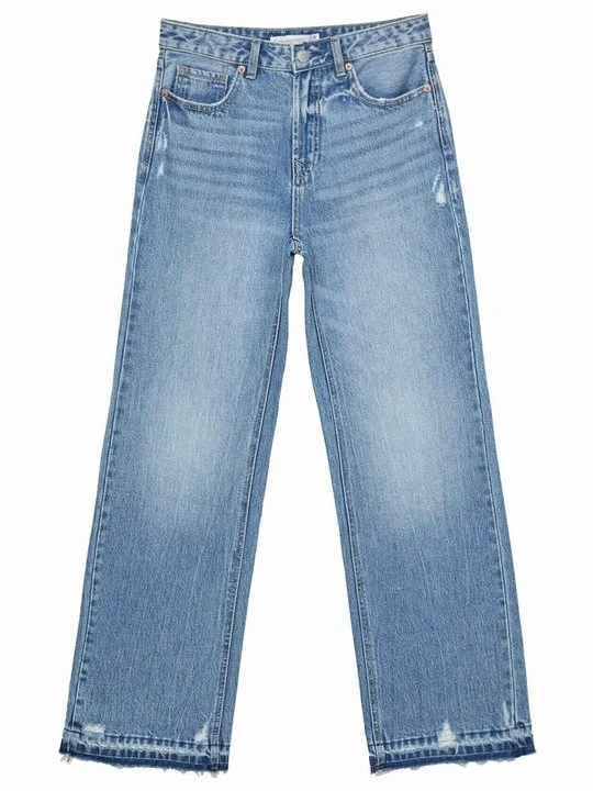 Zdjęcie produktu Jeansy Relaxed Fit Stradivarius niebieski melanż