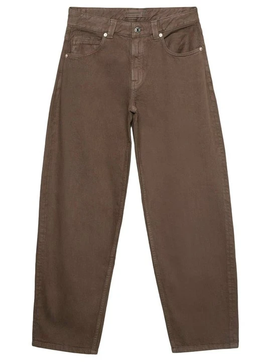 Zdjęcie produktu Jeansy Relaxed Fit Stradivarius ciemnobrązowy