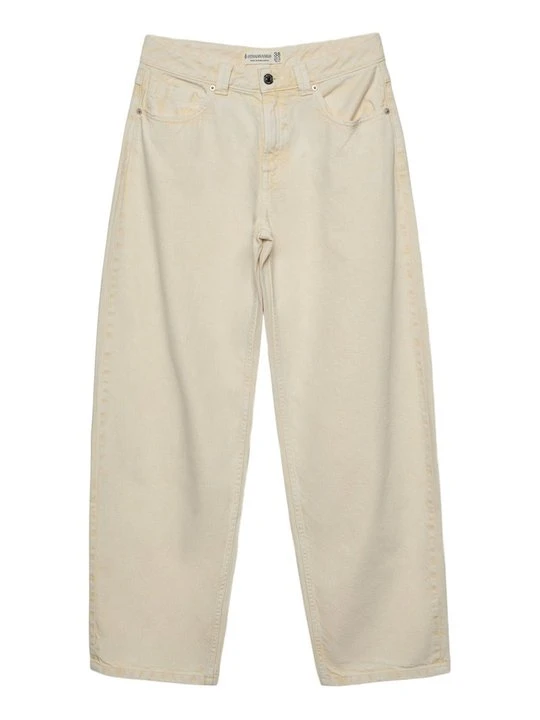 Zdjęcie produktu Jeansy Relaxed Fit Stradivarius jasnożółty