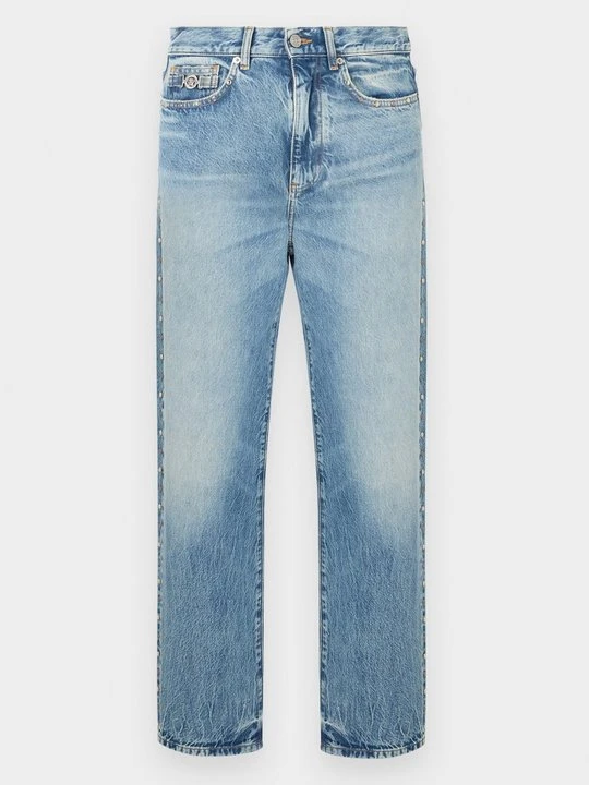 Zdjęcie produktu Jeansy Relaxed Fit Versace jasnoniebieski denim