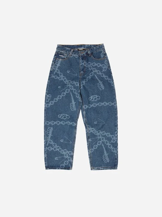 Zdjęcie produktu Jeansy Relaxed Fit Wasted Paris jasnoniebieski denim