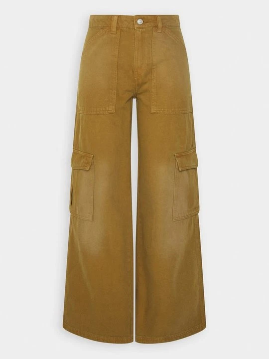Zdjęcie produktu Jeansy Relaxed Fit Weekday brązowy
