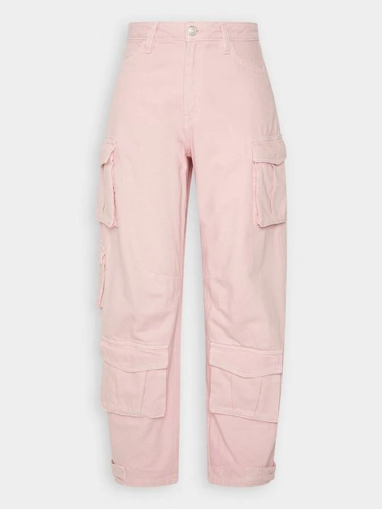 Zdjęcie produktu Jeansy Relaxed Fit Weekday różowy
