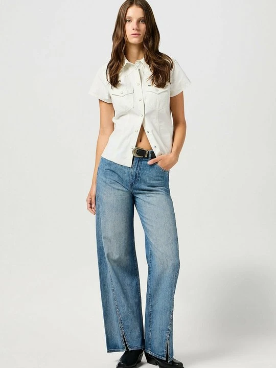 Zdjęcie produktu Jeansy Relaxed Fit Wrangler zielony melanż