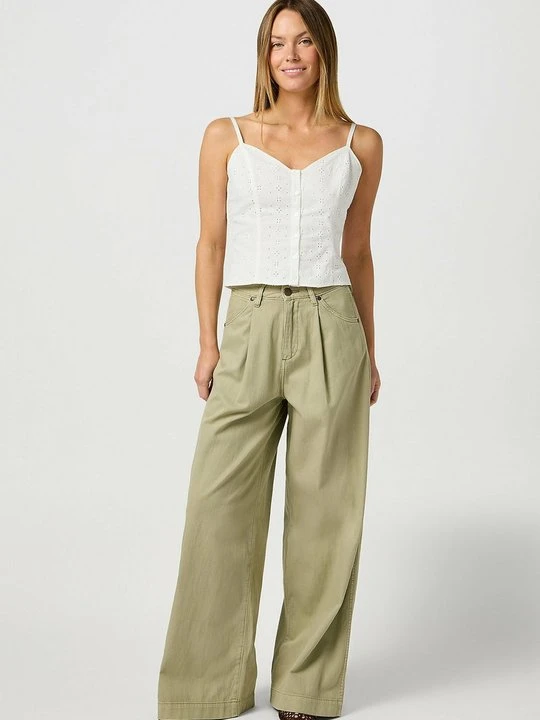 Zdjęcie produktu Jeansy Relaxed Fit Wrangler zielony melanż