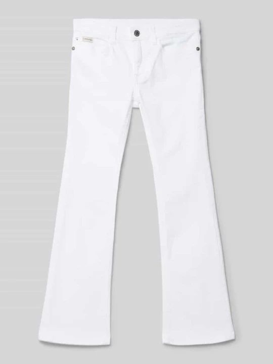 Zdjęcie produktu Jeansy rozkloszowane z 5 kieszeniami Calvin Klein Jeans Biały