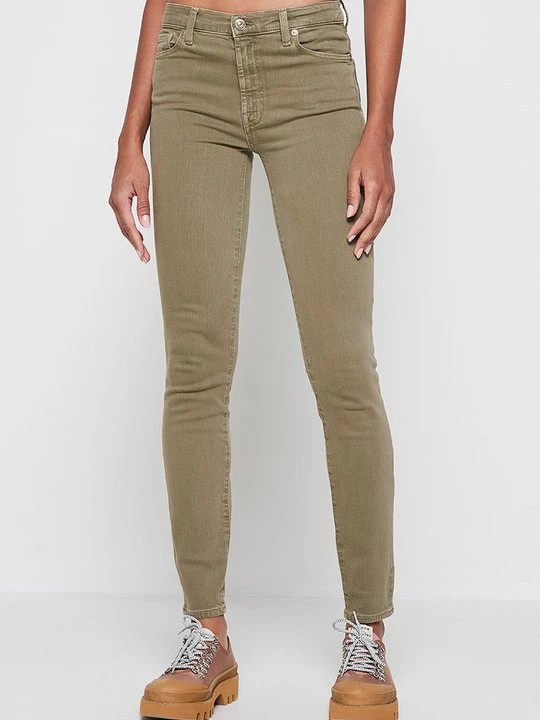 Zdjęcie produktu Jeansy Skinny Fit 7 For All Mankind zielony