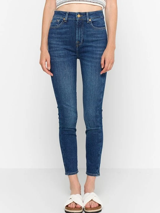 Zdjęcie produktu Jeansy Skinny Fit 7 For All Mankind granatowy