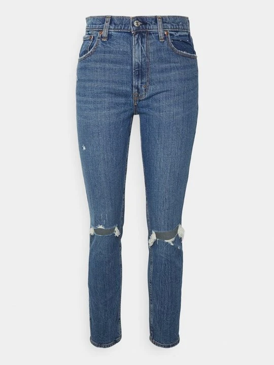 Zdjęcie produktu Jeansy Skinny Fit Abercrombie & Fitch ciemnoniebieski